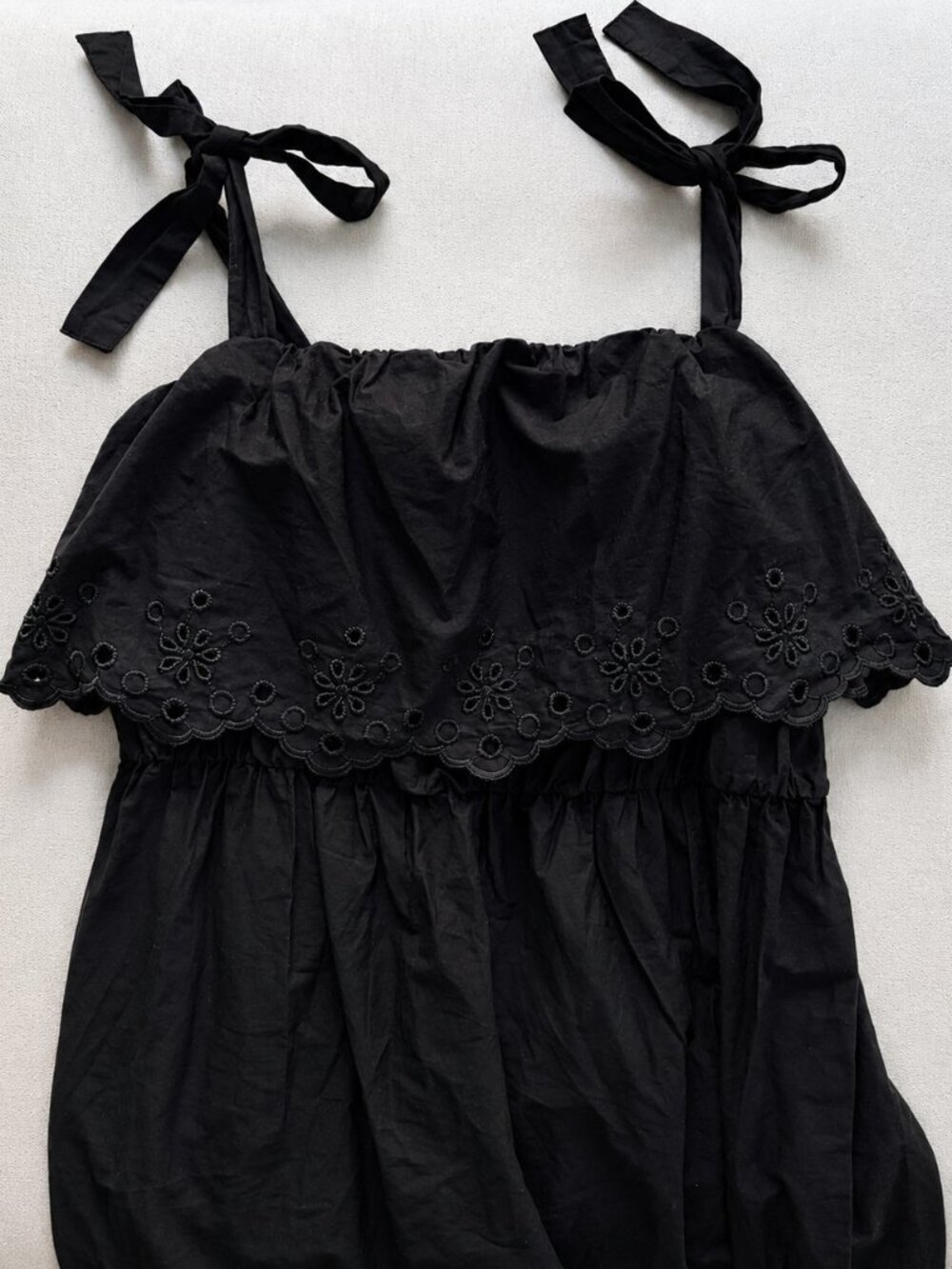 Like New- Zara Black Embroidered Midi-Maxi Dress- Fits M-XL - Picture 4 of 4
